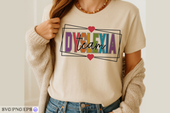 Dyslexia Team SVG Special Education Support Shirt Design Product Image 3