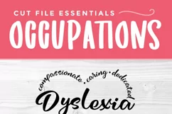 Dyslexia Therapist heart svg - create shirts or tote bags with your Silhouette cutting machine