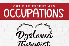 Dyslexia Therapist svg - create shirts or tote bags with your Cricut machine