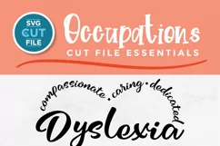 Dyslexia Therapist svg - create shirts or tote bags with your Cricut cutting machine