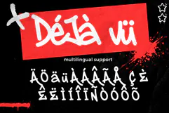 Dyzero Vandal Urban Graffiti Font | Bold Handstyle Display Product Image 8