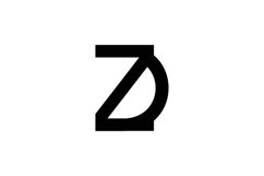 DZ ZD Logo Design Product Image 1