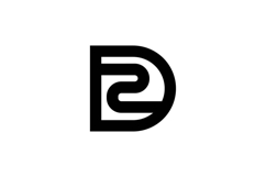 DZ ZD Logo Design Product Image 1
