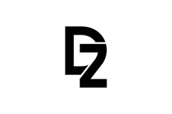 DZ ZD Logo Design Product Image 1