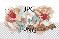 Valentine, Cupid love is in the air, Png Sublimation Product Image 4