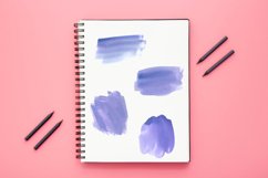 Blue Watercolor splash clipart Product Image 3