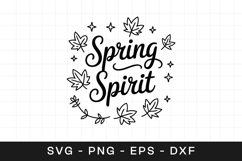 Spring Spirit Floral Inspirational SVG PNG Product Image 1