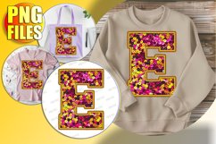 E Doodle Letter Style Character Fun Holiday Theme! Product Image 1