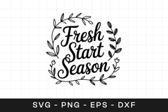 Fresh Start Season Floral SVG PNG Product Image 1
