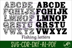 Fishing Alphabet SVG Fish Letters Product Image 5