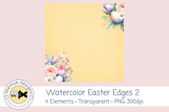 Watercolor PNG 300dpi Easter Edges 2 Product Image 6