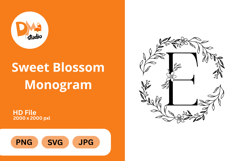 Sweet Blossom Monogram Product Image 1