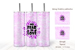 20 Oz Skinny Tumbler Sublimation - Valentine's Day Product Image 5