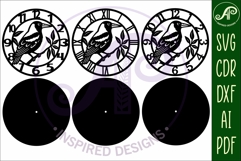 Magpie bird New Zealand themed clock wall clock laser cut Product Image 4