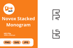 Novox Stacked Monogram Product Image 1