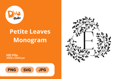 Petite Leaves Monogram Product Image 1