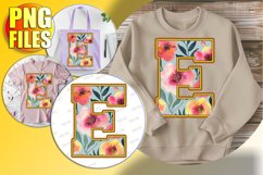 E Doodle Letter Love Heart Bright Design! Product Image 1