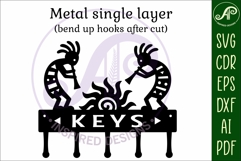 Kokopelli Key holders for metal and laser cutting Product Image 5