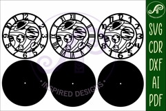 Solar System Clock SVG Space Wall Clock Laser Cut Product Image 5