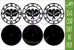 Pickleball Wall Clock SVG for Laser Cutting Decor Product Image 5