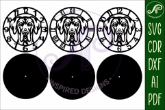 Great Dane Dog clock wall clock laser cut file Product Image 5
