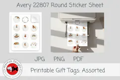 A Quiet Christmas Printabe Gift Tag Labels Product Image 6