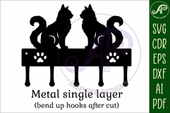 Cats Key holder designs for wood and metal Product Image 5