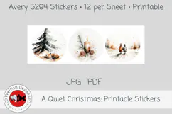 A Quiet Christmas Printable Stickers 1 Product Image 6