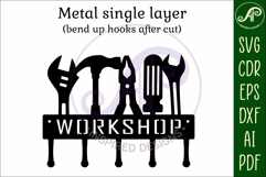 Tools, Workshop Key holder designs for wood and metal Product Image 5