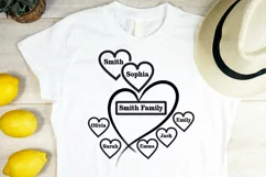 BEST SELLER | Heart Family Name Mother Father PNG Product Image 2