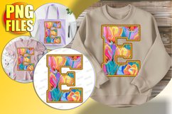 E Doodle Letter Valentine Cheerful Festive Heart! Product Image 1