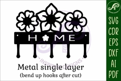 Flowers Key holder designs for wood and metal Product Image 5