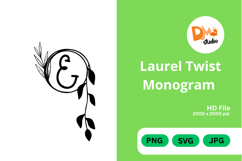 Laurel Twist Monogram Product Image 1