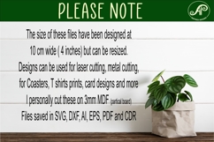 Camper Coasters, laser cut out camping, mountains designs 2 Product Image 5