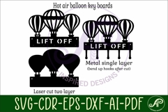 Hot air balloon Key holders for metal and laser cutting Product Image 4