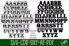 Gingerbread houses alphabet set. 2 layer letters. 55 letter Product Image 5