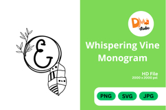 Whispering Vine Monogram Product Image 1