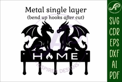 Dragons Key holder designs for wood and metal Product Image 5