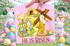 He is Risen Easter PNG, Christian Religious Jesus Easter Product Image 2