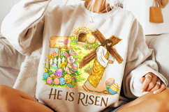 He is Risen Easter PNG, Christian Religious Jesus Easter Product Image 4