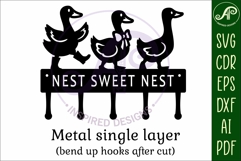 Geese Key holders for metal and laser cutting Product Image 5