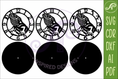 Bearded Dragon Lizard Clock SVG, Reptile Laser Cut Clock Product Image 5