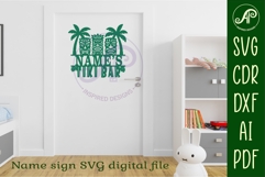 Tiki bar personalized name sign Product Image 5