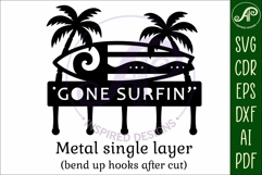 Surf board Key holders for metal and laser cutting Product Image 5