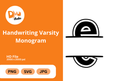 Handwriting Varsity Monogram Product Image 1