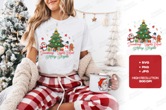 Twinkling Lights And Merry Nights Christmas Shirt Design Product Image 1