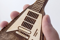 Electric Guitar Pick Holders, Mediator holder laser cut Product Image 6