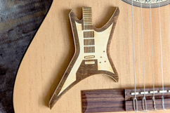Electric Guitar Pick Holders, Mediator holder laser cut Product Image 2