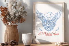 E Pluribus Unum Eagle SVG - America 250th Anniversary PNG Product Image 3