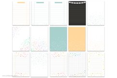 School Writing Paper sheet with Confetti. Product Image 3